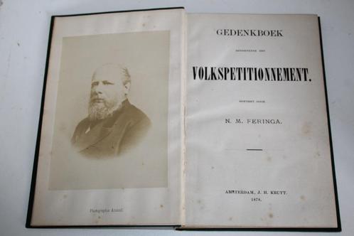 Gedenkboek subsidiëring Bijz. Onderwijs met foto Willem III, Antiek en Kunst, Antiek | Boeken en Bijbels, Ophalen of Verzenden