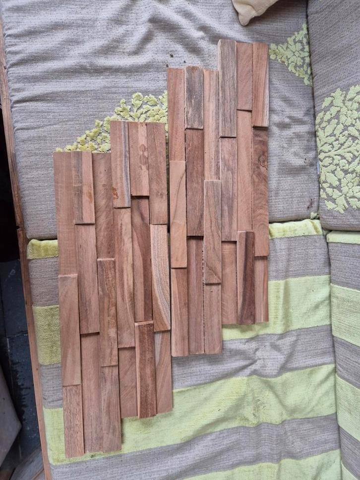 TEAKEA 3D Teak Plakhout Wandbekleding, Huis en Inrichting, Woonaccessoires | Wanddecoraties, Nieuw, Ophalen