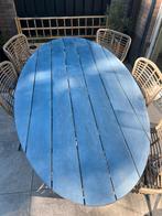 Tuintafel ovaal, Ophalen, Gebruikt, Eettafel, 6 zitplaatsen