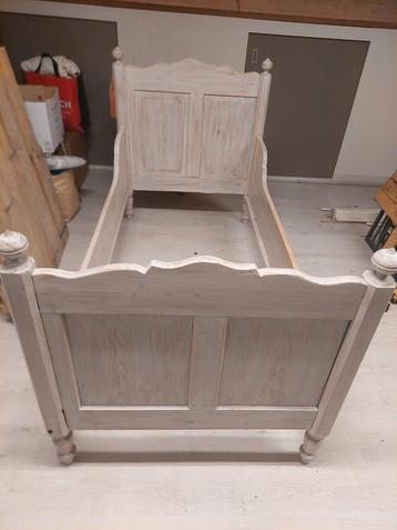 Landelijk Kinderbed Whitewash 187x87cm beschikbaar voor biedingen