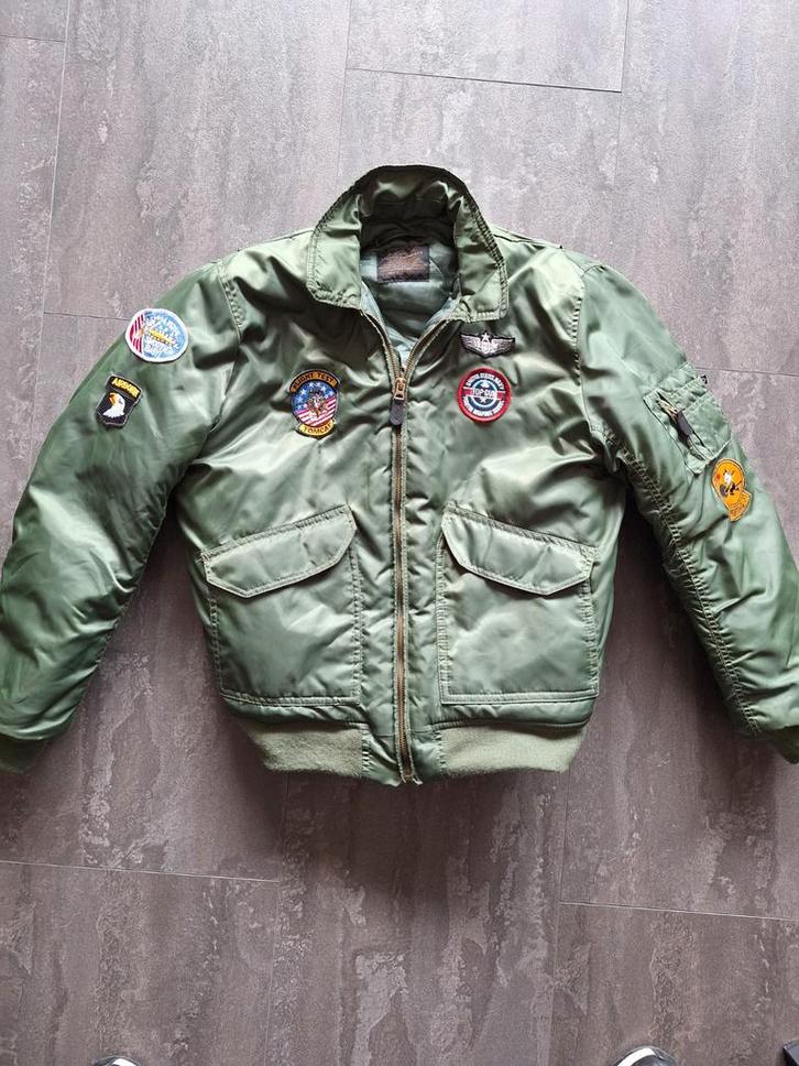 Fostex Garments kids CWU-flight bomberjack, XXL 14 jaar, Kleding | Heren, Jassen | Winter, Nieuw, Overige maten, Groen, Ophalen of Verzenden