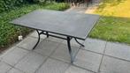 Gratis tuinset: tafel en 4 verstelbare stoelen met kussens, Tuin en Terras, Tuinsets en Loungesets, Ophalen, Gebruikt, 4 zitplaatsen