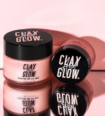 Clay And Glow Detox Pink Clay Mask - Nieuw! beschikbaar voor biedingen