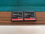 2 x Sandisk Extreme Pro 64 GB CF Card Compact flash, Ophalen of Verzenden, Zo goed als nieuw, Fotocamera, 64 GB