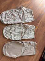 Inbakerdoeken set (3 stuks) - baby Swaddle wrap, Ophalen of Verzenden, Nieuw, Minder dan 70 cm, Bakerzak of Bakerdoek