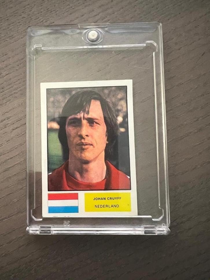 Tarjeta coleccionable de Johan Cruyff, Verzamelen, Sportartikelen en Voetbal, Zo goed als nieuw, Poster, Plaatje of Sticker, Ajax