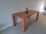 Eettafel notenhout 90 x 180, Ophalen, Gebruikt, 50 tot 100 cm, 150 tot 200 cm