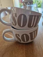 2 soep kommem:soup,nieuw, Ophalen of Verzenden, Zo goed als nieuw, Overige stijlen, Kom(men)