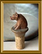 Houten flessenstop , Bern, beer, houtsnijwerk, Antiek en Kunst, Ophalen of Verzenden