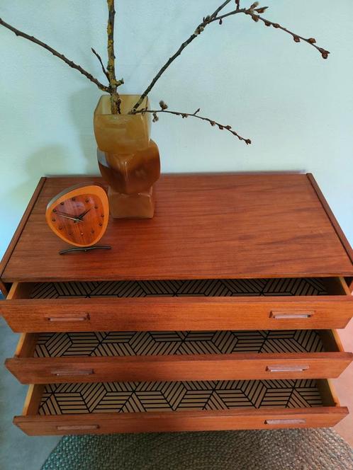 Deens design kastje - teak - Mid Century, Huis en Inrichting, Kasten | Ladekasten, Zo goed als nieuw, Minder dan 100 cm, 50 tot 100 cm