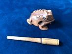 Percussie kikker / pad, Ophalen of Verzenden, Gebruikt, Overige soorten