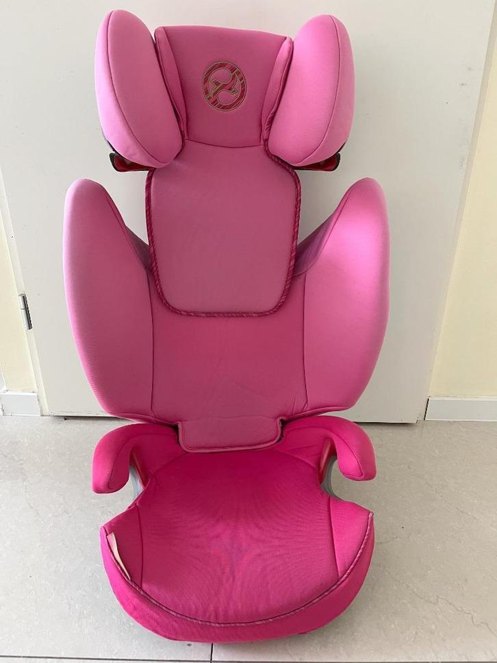Cybex Gold Solution S-fix Autostoel roze, Kinderen en Baby's, Autostoeltjes, Gebruikt, Overige merken, 15 t/m 36 kg, Isofix, Afneembare rugleuning