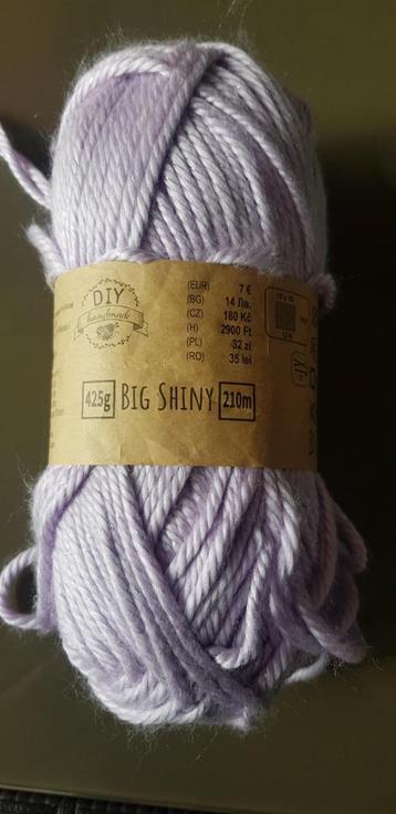 NIEUW! Garen haken / breien - Big Shiny 425 gram, 210 meter beschikbaar voor biedingen