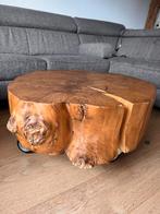 Boomstam salontafel, Huis en Inrichting, Tafels | Salontafels, Ophalen, Zo goed als nieuw, 50 tot 100 cm, Minder dan 50 cm