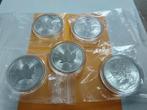 5X MAPLE LEAF 2025 ZILVER 1 OUNCE, Ophalen, Zilver
