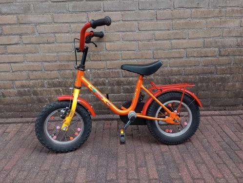Peuterfietsje met zijwieltjes, Fietsen en Brommers, Fietsen | Kinderfietsjes, Gebruikt, Minder dan 16 inch, Zijwieltjes, Ophalen