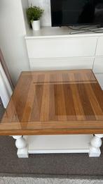 Richmond Interiors mini tafel, Luxe, ouderwets, 50 tot 100 cm, Glas, Vierkant