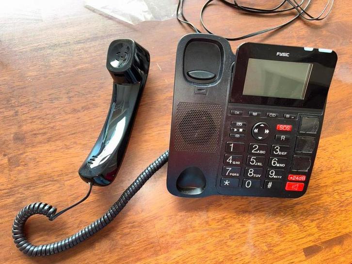Fysic FX-8025 Big Button Combi Telefoon, Telecommunicatie, Vaste telefoons | Handsets en Draadloos, Gebruikt, 1 handset, Ophalen of Verzenden