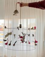 Mathieu Challières Demi-Grande Volière hanglamp vogellamp, Ophalen, Metaal, Eyecathcer, Zo goed als nieuw