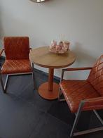 Salontafeltje rond 70 cm zwaar eiken, Ophalen, Gebruikt, 50 tot 100 cm, 50 tot 75 cm
