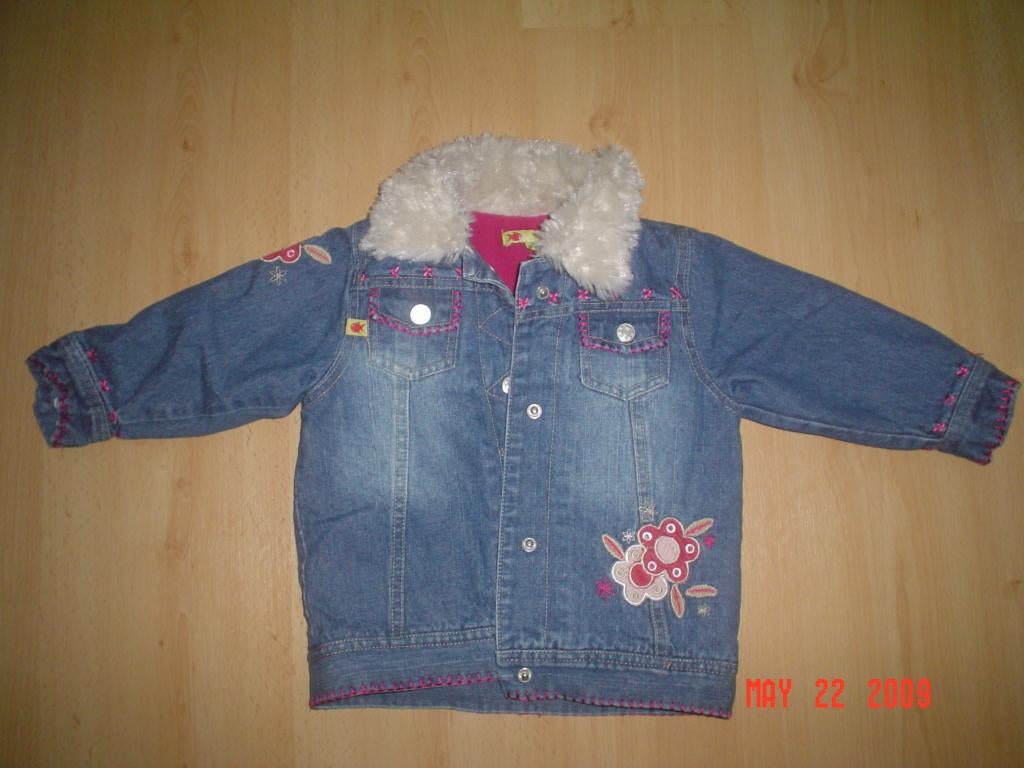 Gevoerde Spijkerjas, Ophalen of Verzenden, Zo goed als nieuw, Meisje, Jasje