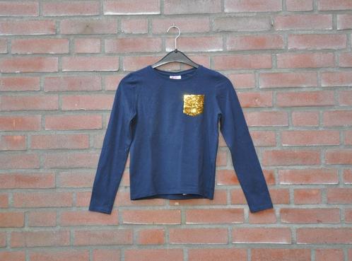 top 140, longsleeve 140, tshirt 140, kinderkleding 140, Kinderen en Baby's, Kinderkleding | Maat 140, Zo goed als nieuw, Meisje