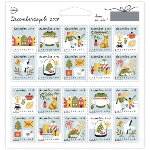 Nederland NVPH nr V3698/07 postfris Decemberzegels 2018, Postzegels en Munten, Postzegels | Nederland, Postfris, Na 1940, Verzenden