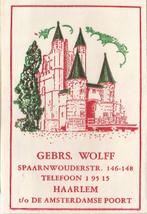 gebr. Wolff Spaarnwouderstraat Haarlem - Amsterdamse Poort, Ophalen of Verzenden