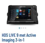 Lowrance HDS 9 Live 3-in-1 Active transducer, Watersport en Boten, Ophalen of Verzenden, Zo goed als nieuw