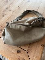 Leren schoudertas groen fred de la bretoniere, Ophalen of Verzenden, Gebruikt
