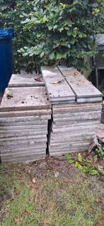 Gratis Terrastegels 40x40 + Stoepbanden, Tuin en Terras, Tegels en Klinkers, Ophalen, Gebruikt, 5 tot 10 m², Beton