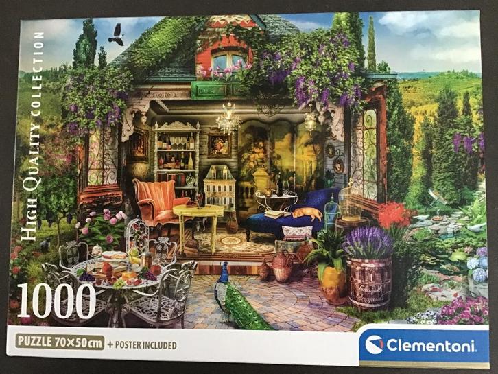 Clementoni Puzzel Wine Country Escape 1000 stukjes, Hobby en Vrije tijd, Denksport en Puzzels, Zo goed als nieuw, Legpuzzel, 500 t/m 1500 stukjes