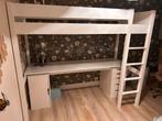 Petite amelie hoogslaper met bureau 200x90, Ophalen, Zo goed als nieuw, Hoogslaper