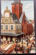 Ansichtkaart Alkmaar Kaasmarkt gelopen 1909, Verzenden, Voor 1920, Gelopen, Noord-Holland