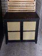 Rotan kastje zwart, Huis en Inrichting, Kasten | Ladekasten, Ophalen, 50 tot 100 cm, Zo goed als nieuw, 3 of 4 laden