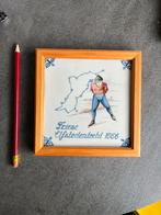 Elfstedentocht 1956 Tegel Makkum Ingelijst, Antiek en Kunst, Ophalen of Verzenden