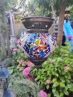 Oosterse/Turkse mozaïek hanglamp – handgemaakt – 20 cm, Ophalen, Nieuw, Glas, Minder dan 50 cm
