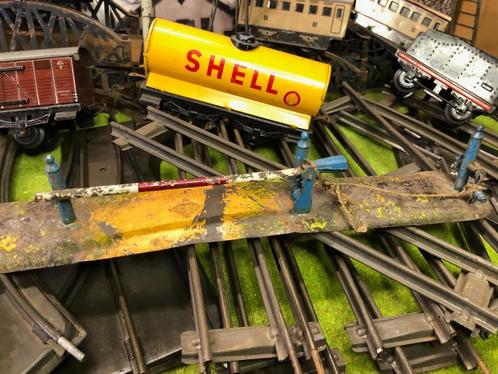 Restant vintage spoor-0 rails bruggen en wagons Bing BuB GBN, Hobby en Vrije tijd, Modeltreinen | H0, Gebruikt, Rails, Gelijkstroom