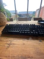Zwarte mechanisch toetsenbord trust gaming QWERTY, Computers en Software, Toetsenborden, Trust GXT Gaming, Gebruikt, Gaming toetsenbord