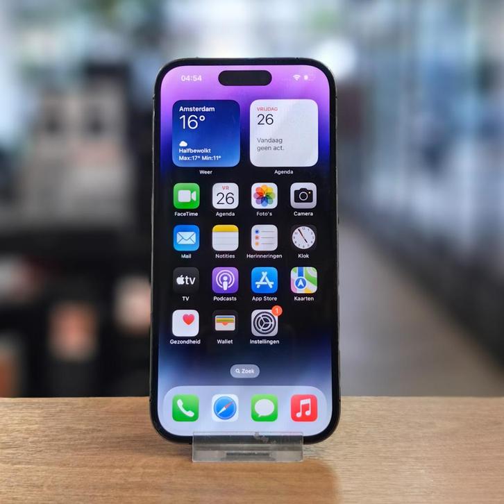 Apple iPhone 14 Pro 256GB Accu 82% | Paars - Prima, Telecommunicatie, Mobiele telefoons | Apple iPhone, Zo goed als nieuw