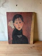 Portret van een meisje, Modigliani stijl, Ophalen