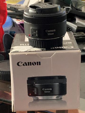 Canon EF 50mm/F1.8 STM + UV filter in originele doos