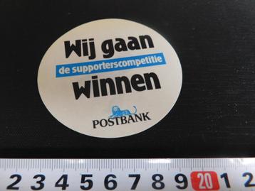 stickers Postbank Wij gaan de supporterscompetitie winnen  beschikbaar voor biedingen