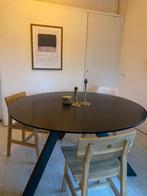 ronde tafel, Huis en Inrichting, Tafels | Eettafels, Ophalen, Gebruikt, Rond, Vijf personen of meer