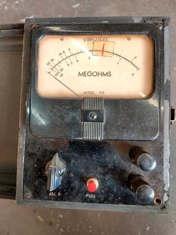 US navy vibrotest model 218 gedateerd 1945 Megohmmeter beschikbaar voor biedingen