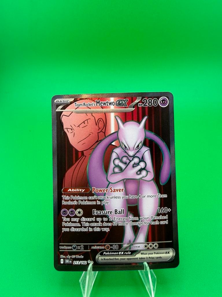 Team rockets mewtwo 213/182, Ophalen of Verzenden, Zo goed als nieuw