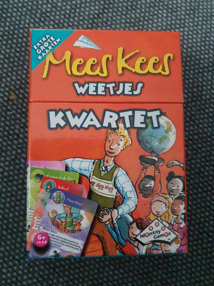 Mees Kees Weetjes Kwartet - Nieuw!, Hobby en Vrije tijd, Gezelschapsspellen | Kaartspellen, Nieuw, Een of twee spelers, Drie of vier spelers