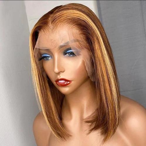 Pruik/ wig 100% menselijke haar, Sieraden, Tassen en Uiterlijk, Uiterlijk | Haarverzorging, Nieuw, Pruik of Haarverlenging, Verzenden