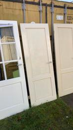 Deuren oude hardhouten met panelen, Ophalen, Binnendeur, 200 tot 215 cm, Glas