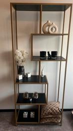 Stijlvolle open kast met gouden frame, Ophalen of Verzenden, Zo goed als nieuw